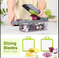 16 in 1 Multifunctional Handheld Onion Cutter Fruits Slicer Potatoes Press Peele image 0